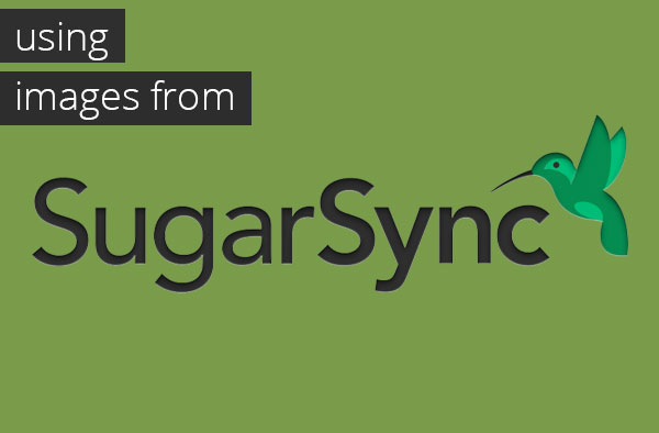 How to use images from SugarSync on Fan Magnet APP