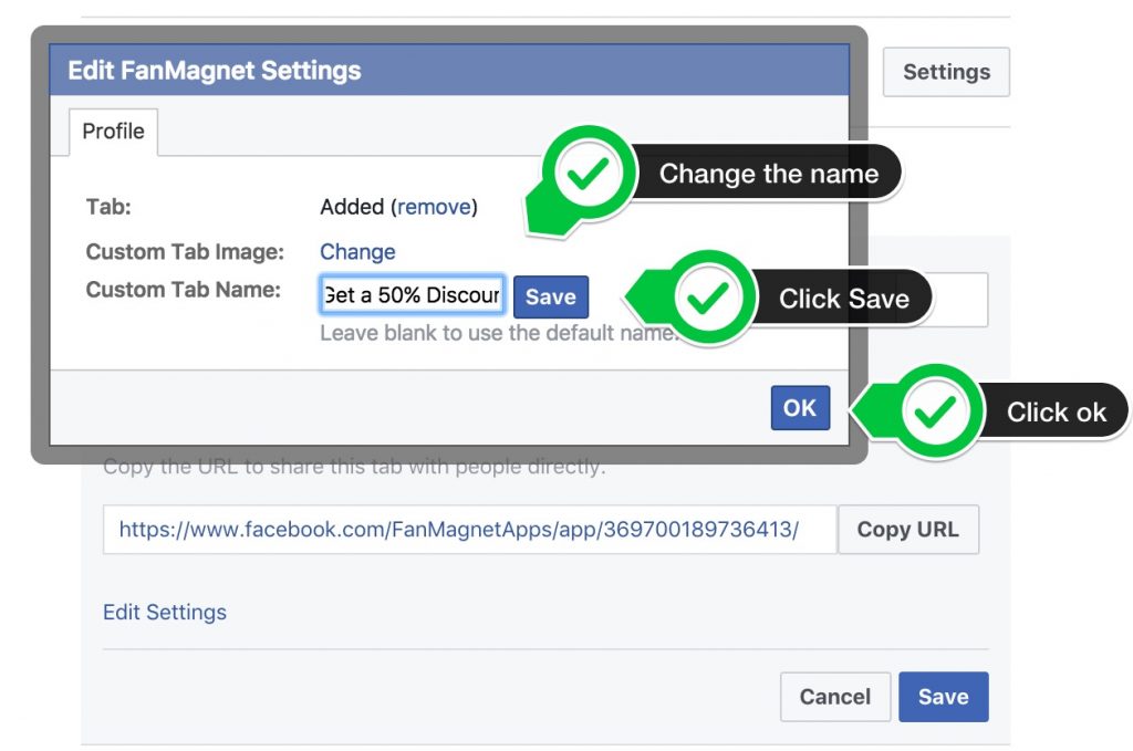 FanMagnet - How to Move and Rename Facebook tabs